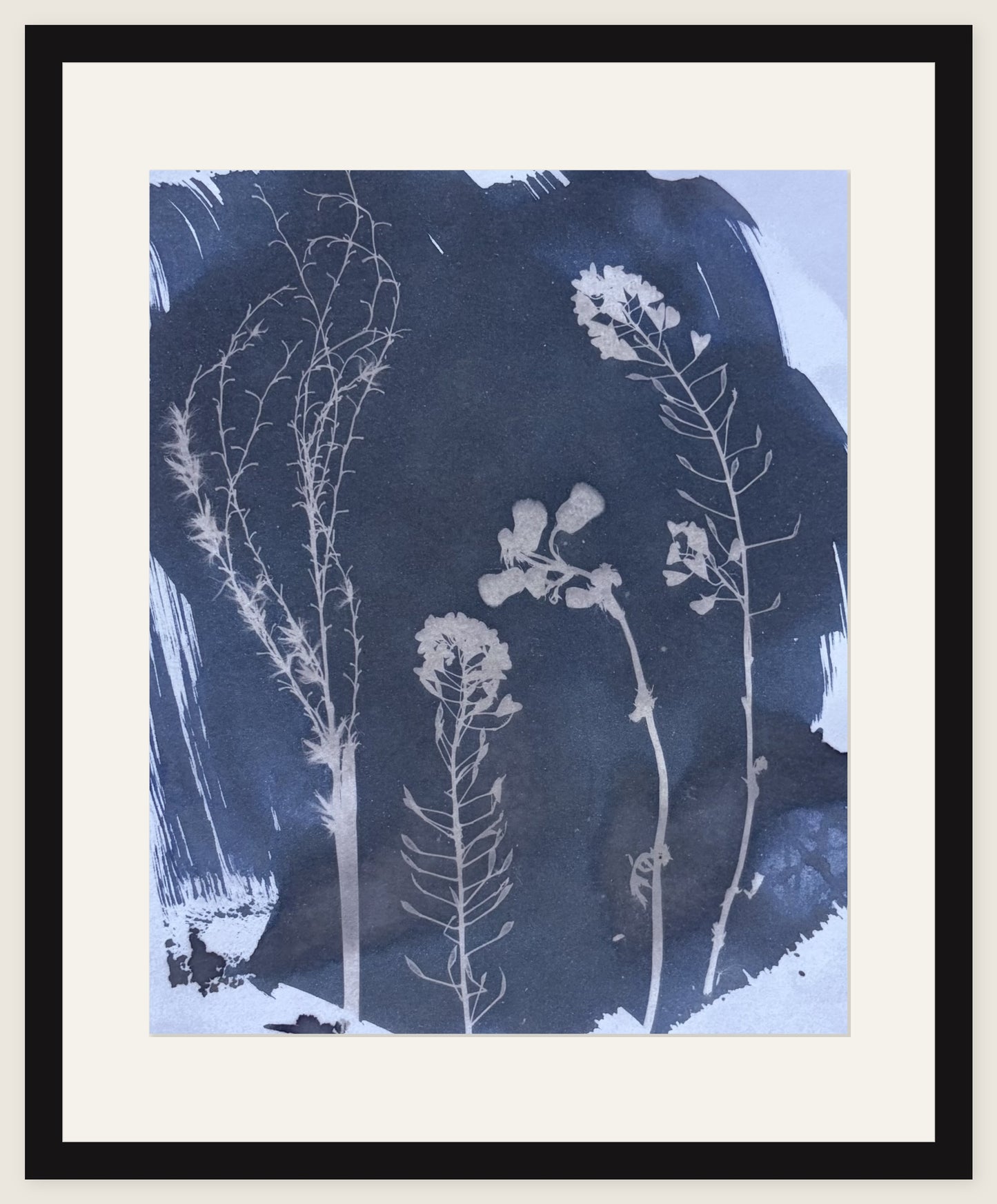 Reversed Botanicals, Blue & Silver