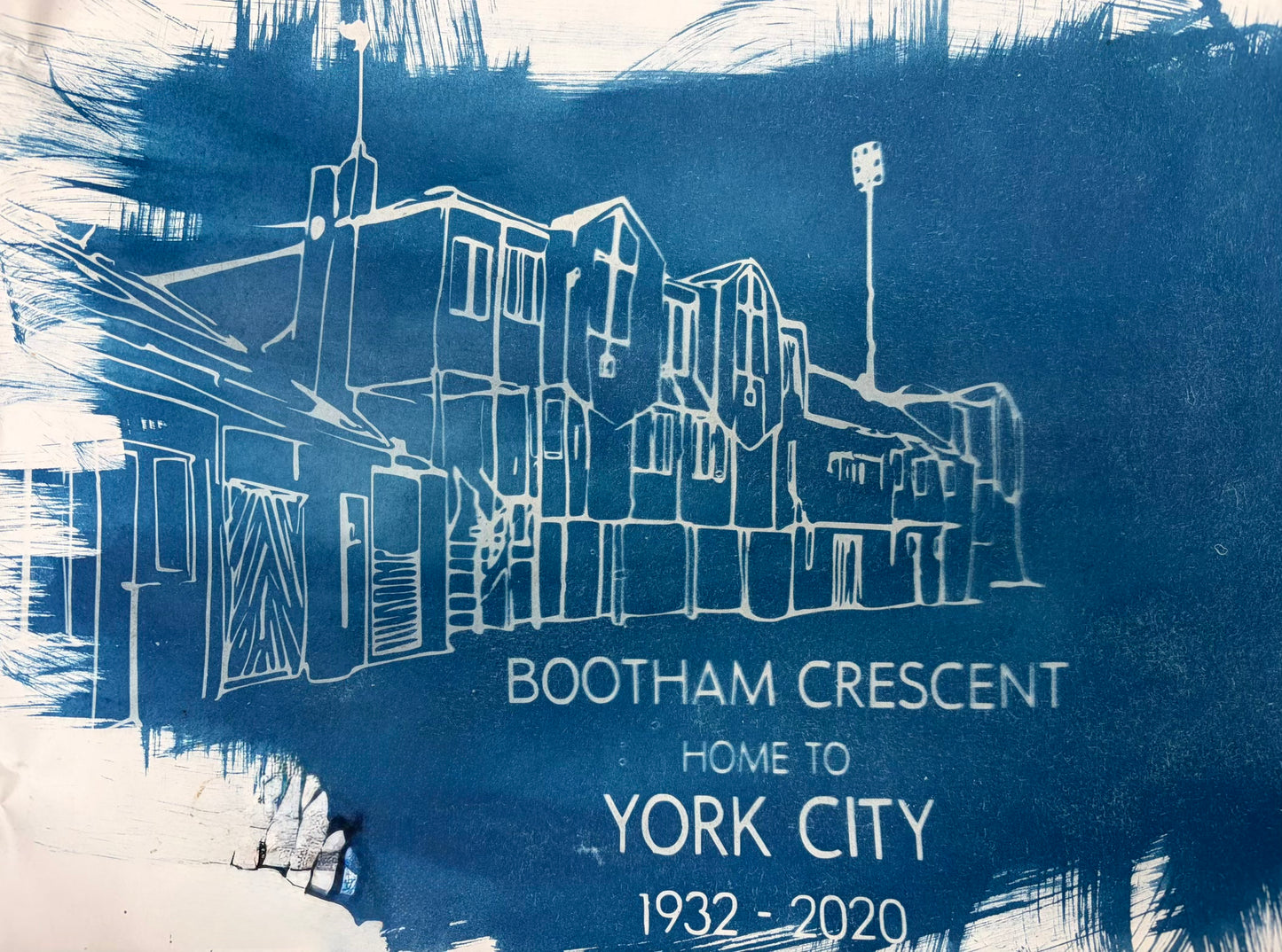 Bootham Crescent - Cyanotype