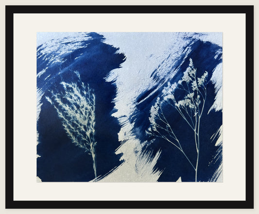 Two Grasses, Storm Sky